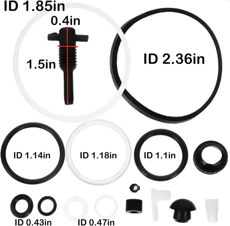 3DSKY 3 Ton Floor Jack Seal Kit Complete Repair Set, Oil Seal & O-Ring Replacement Kit for Horizontal Hydraulic Jacks - Image 4
